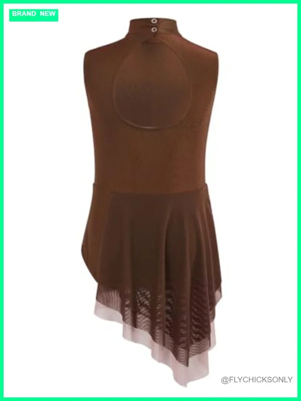 Girls Lyrical Dance Costume Contemporary Ballet Leotard Dress Asymmetrical